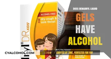 Does Benadryl Liquid Gels Contain Alcohol? A Comprehensive Guide