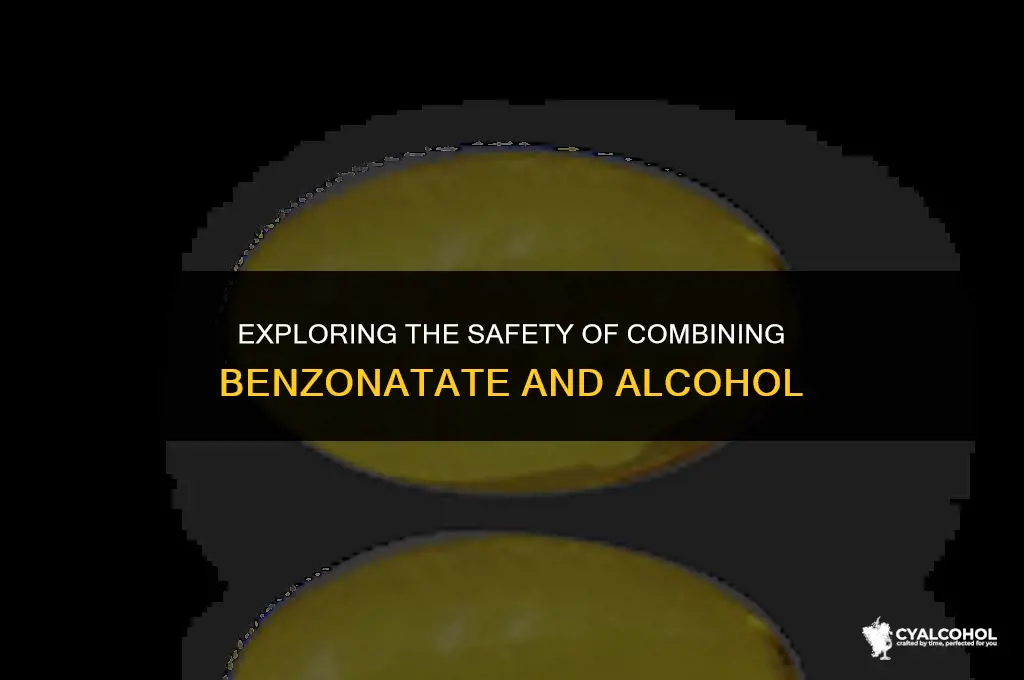does benzonatate interact with alcohol