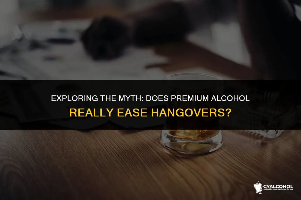 does better alcohol reduce hangover