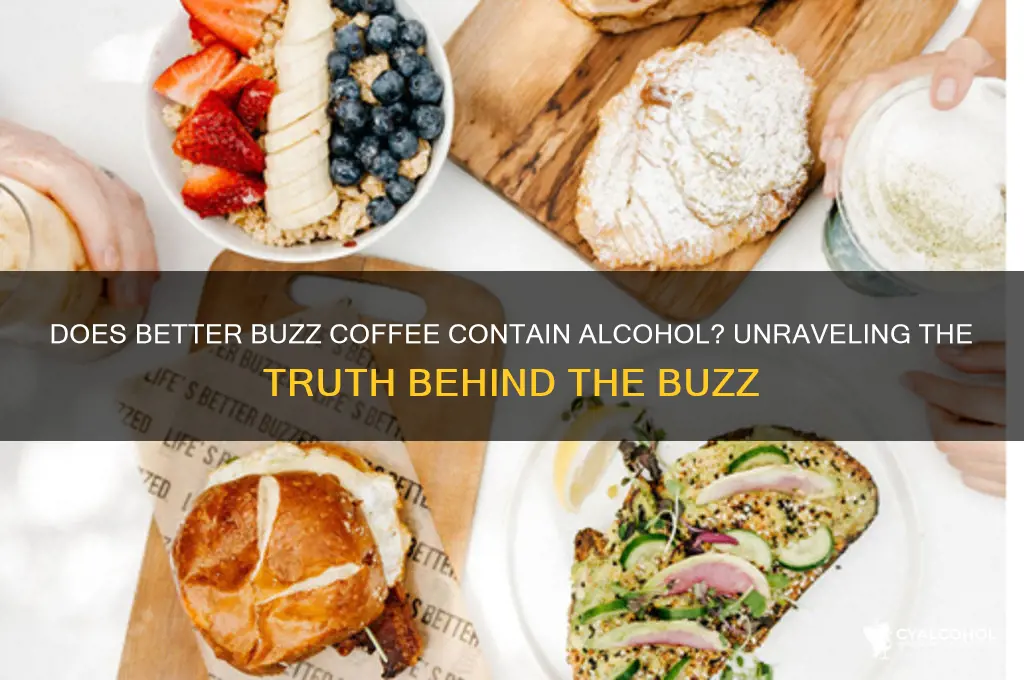 does better buzz coffee have alcohol