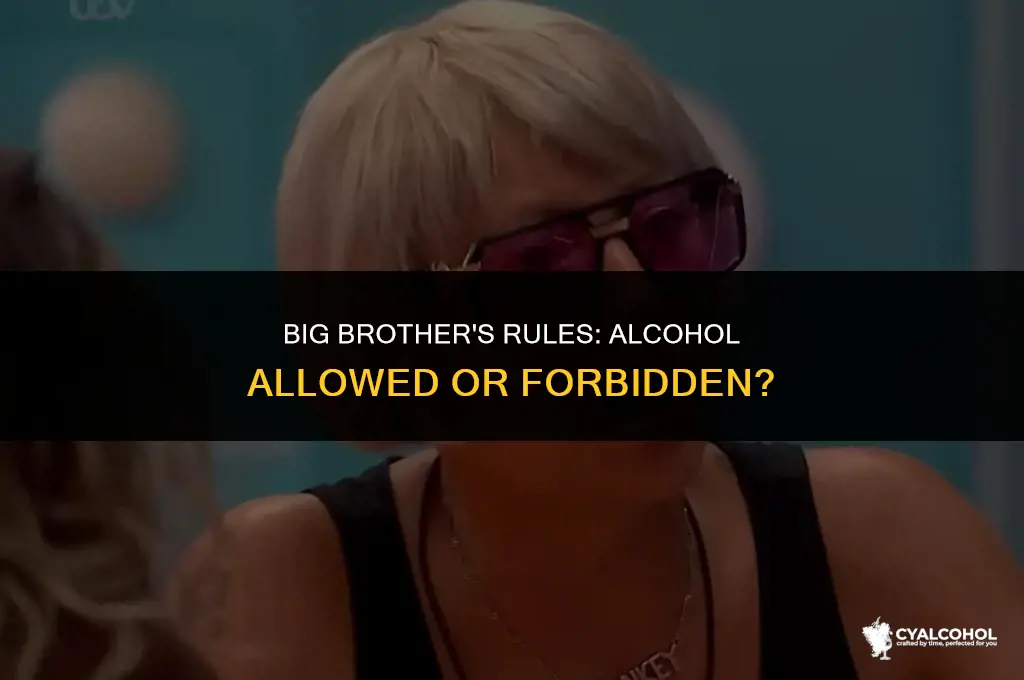 does big brother allow alcohol