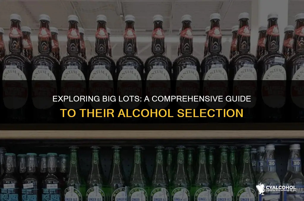 does big lots have alcohol
