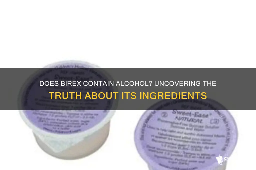 does birex have alcohol in it