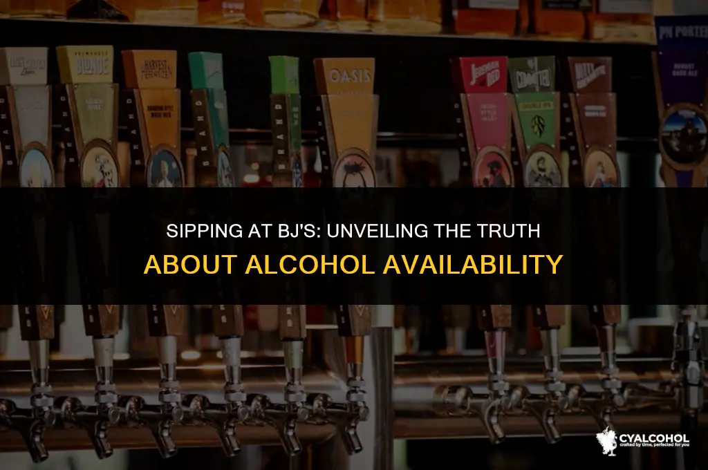 does bjs restaurant have alcohol