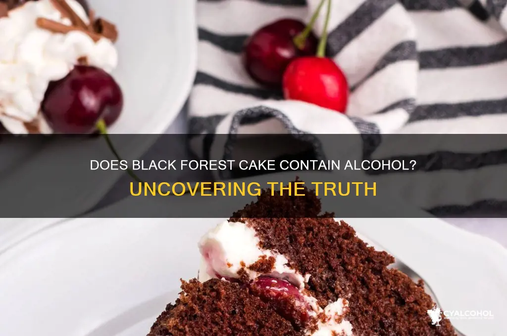 does black forest ghatto have alcohol in it