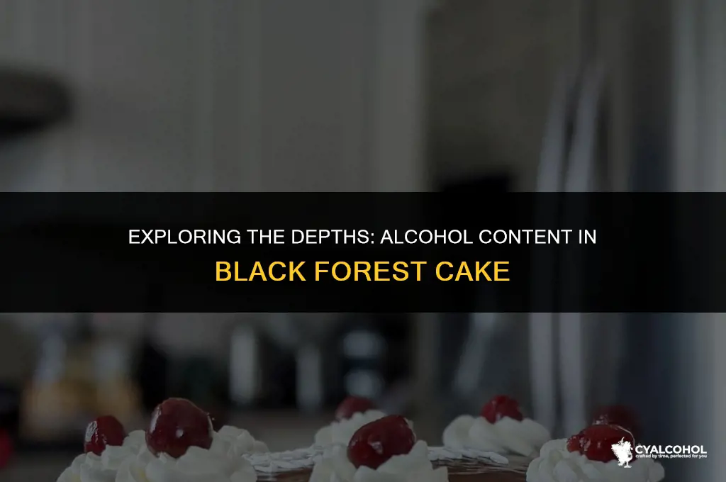 does black forest have alcohol