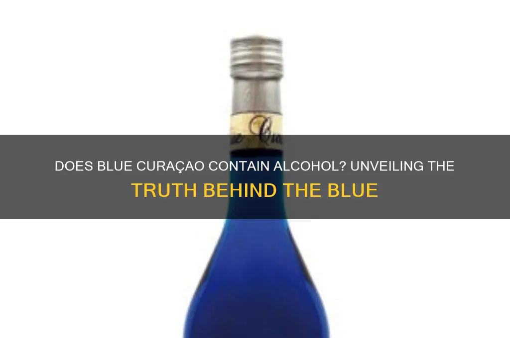 does blue curacao have alcohol