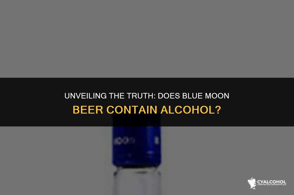 does blue moon have alcohol