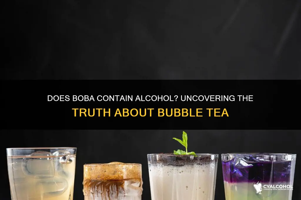 does boba have alcohol in it