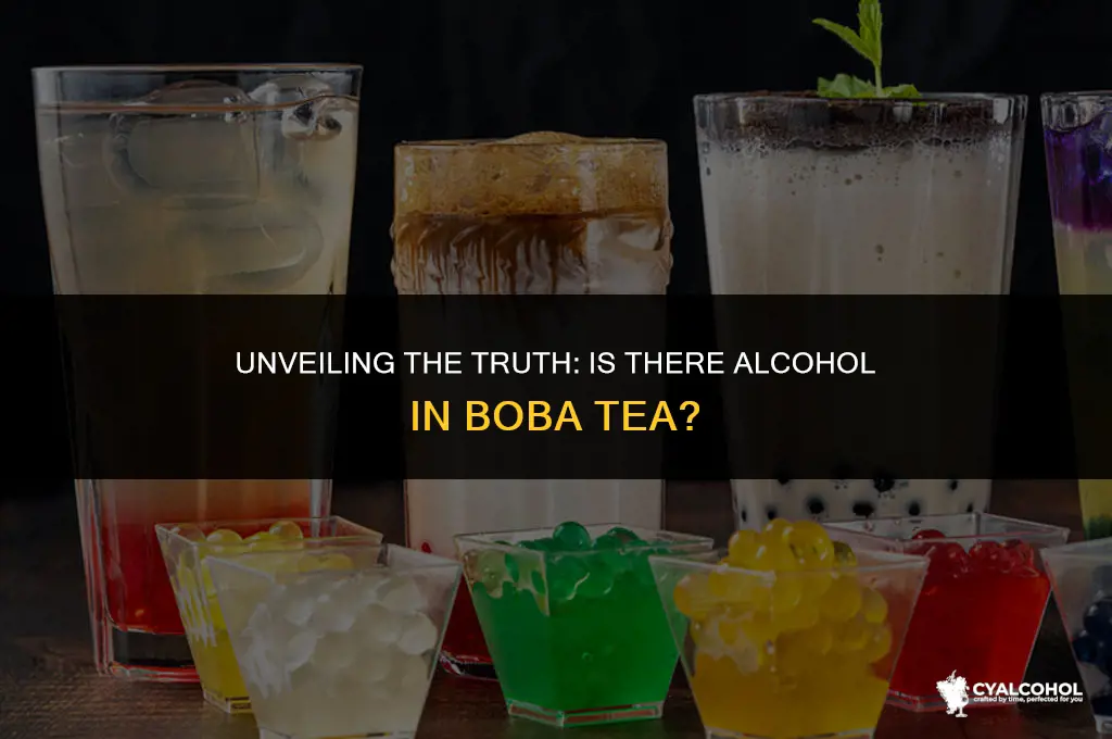 does boba tea have alcohol