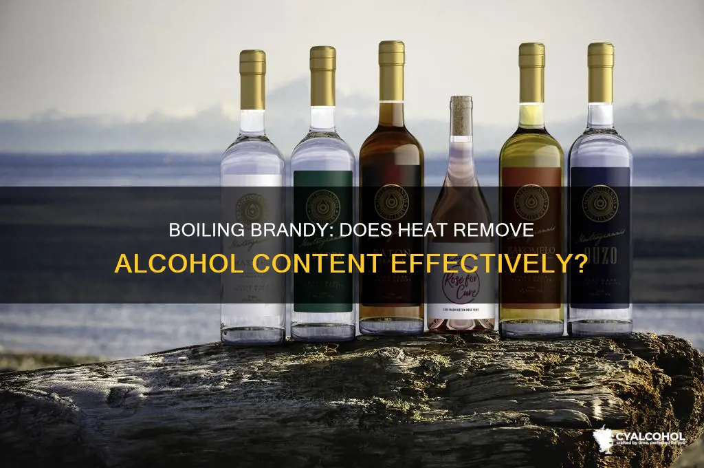 does boiling brandy remove the alcohol