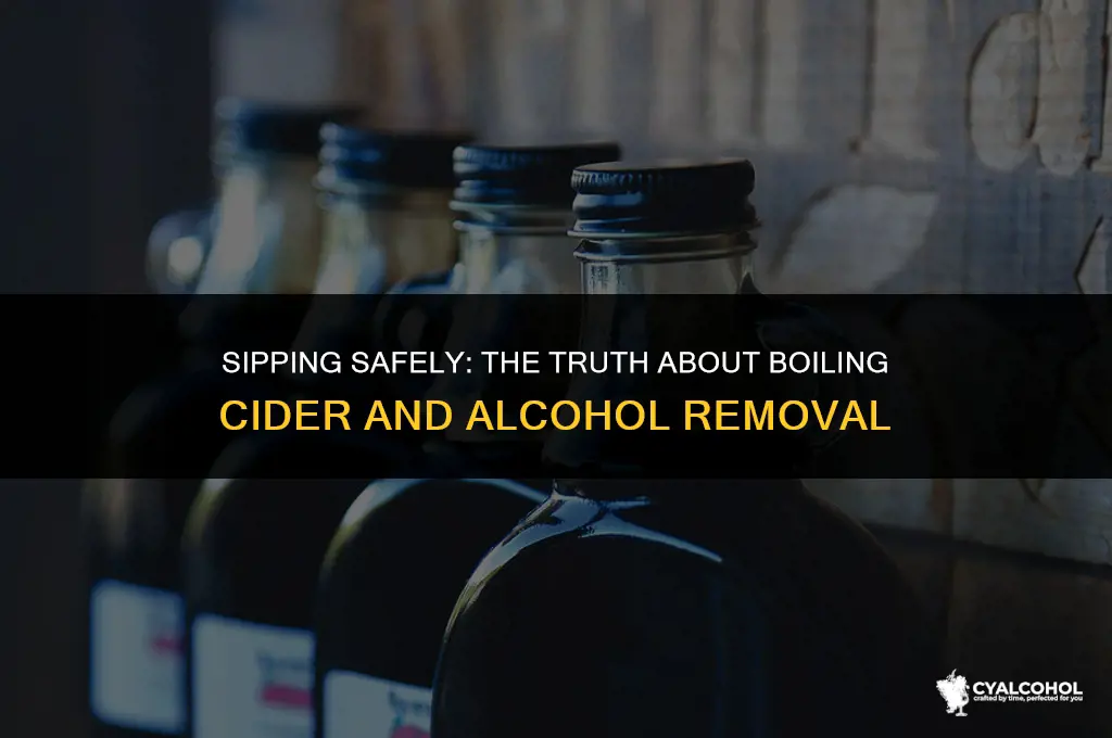 does boiling cider remove alcohol