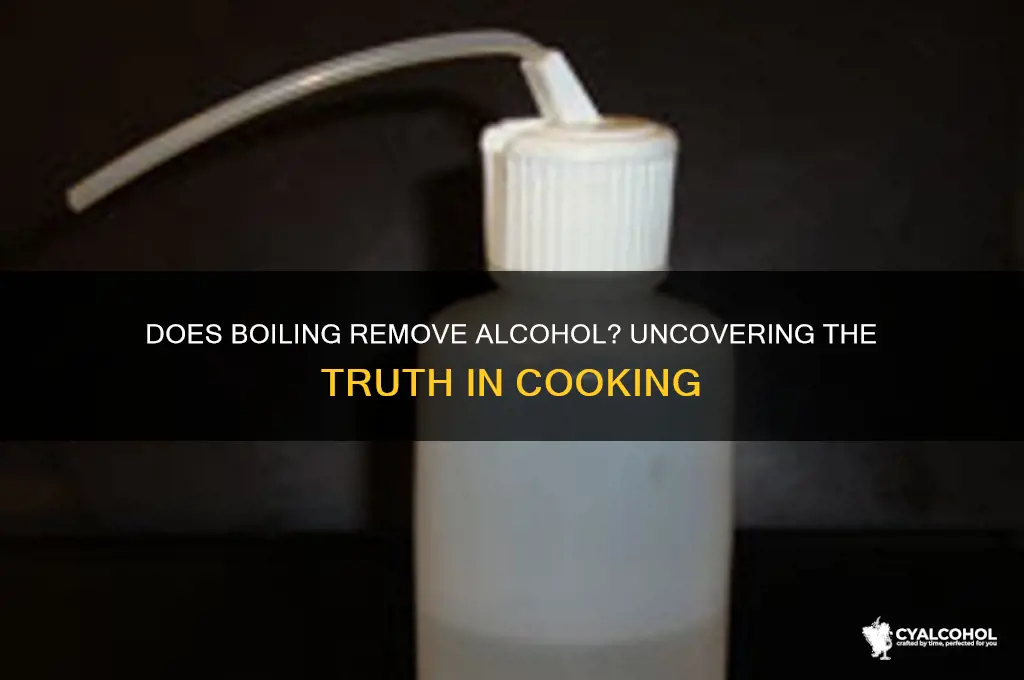 does boiling remove alcohol