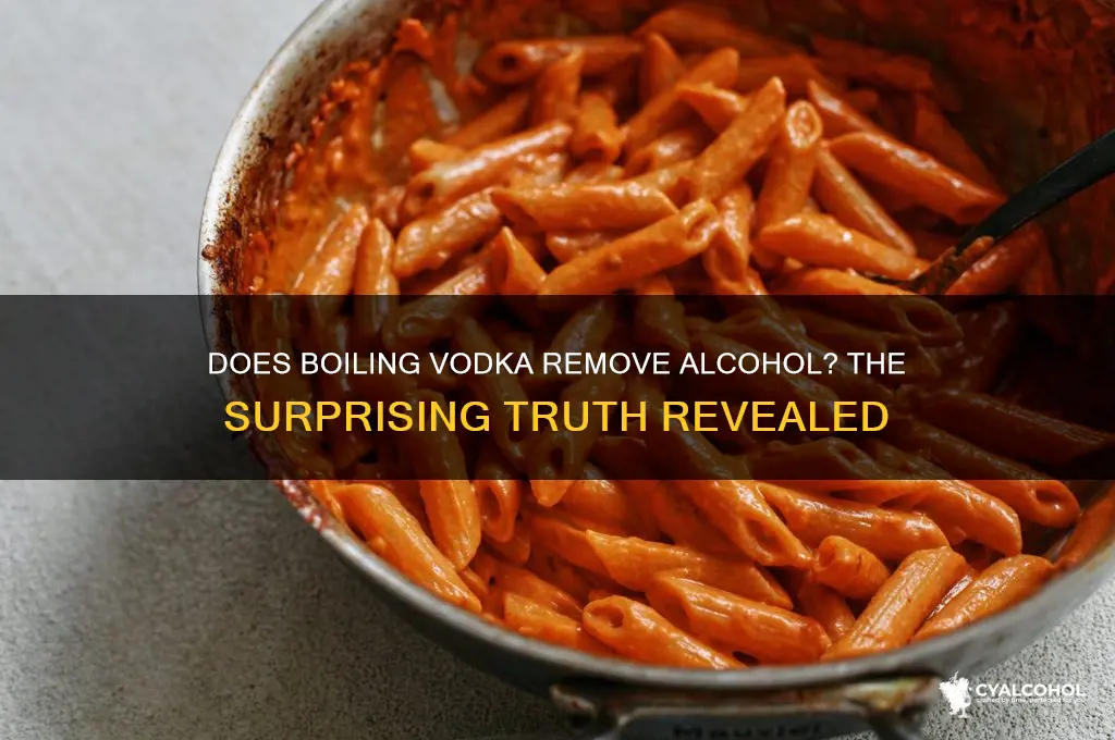 does boiling vodka remove the alcohol