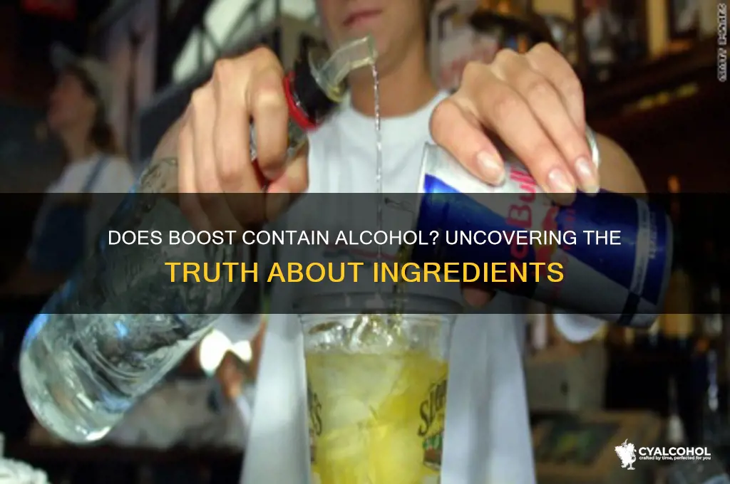 does boost have alcohol