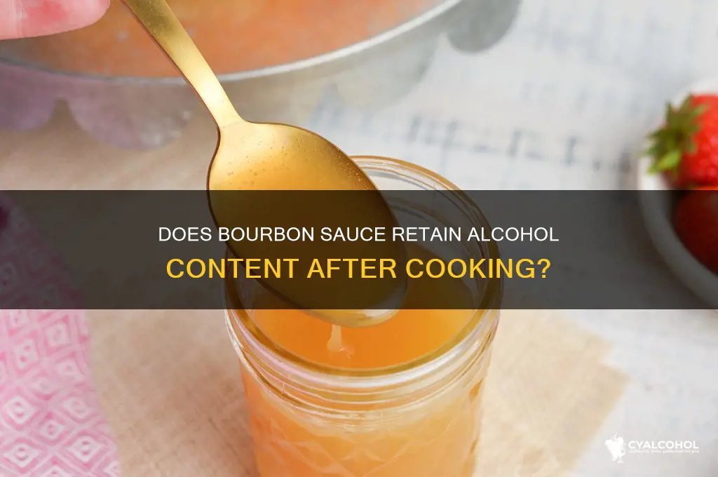 does borbon sauce still have alcohol in it