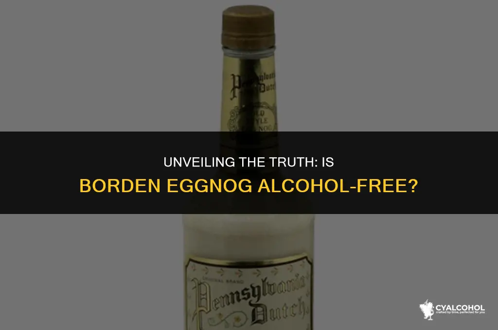 does borden eggnog have alcohol