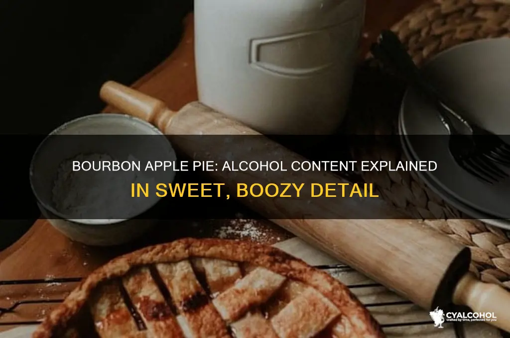 does bourbon apple pie have alcohol