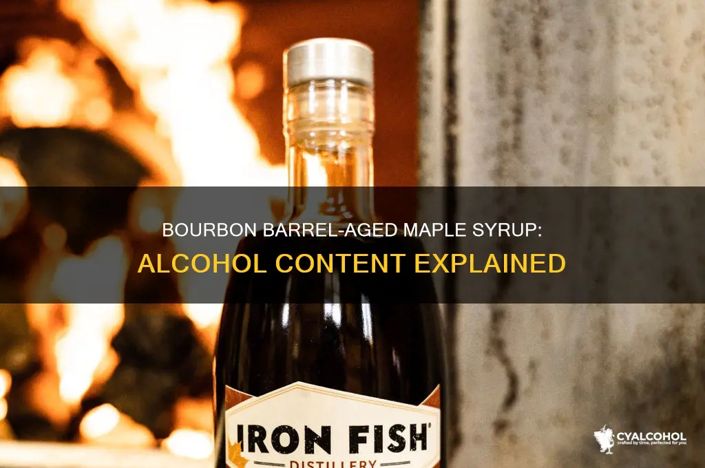 does bourbon barrel aged maple syrup have alcohol