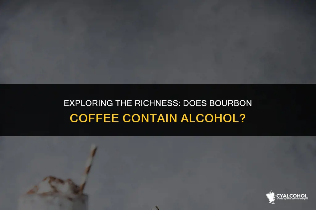 does bourbon coffee have alcohol
