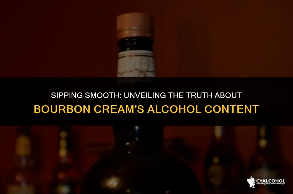 does bourbon cream have alcohol