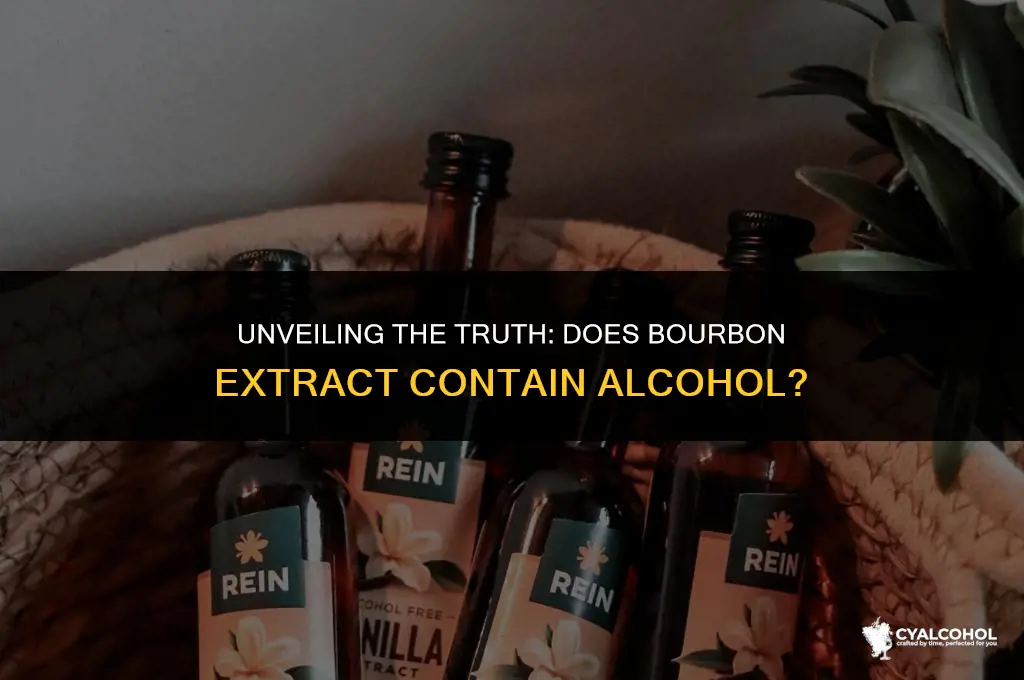 does bourbon extract have alcohol