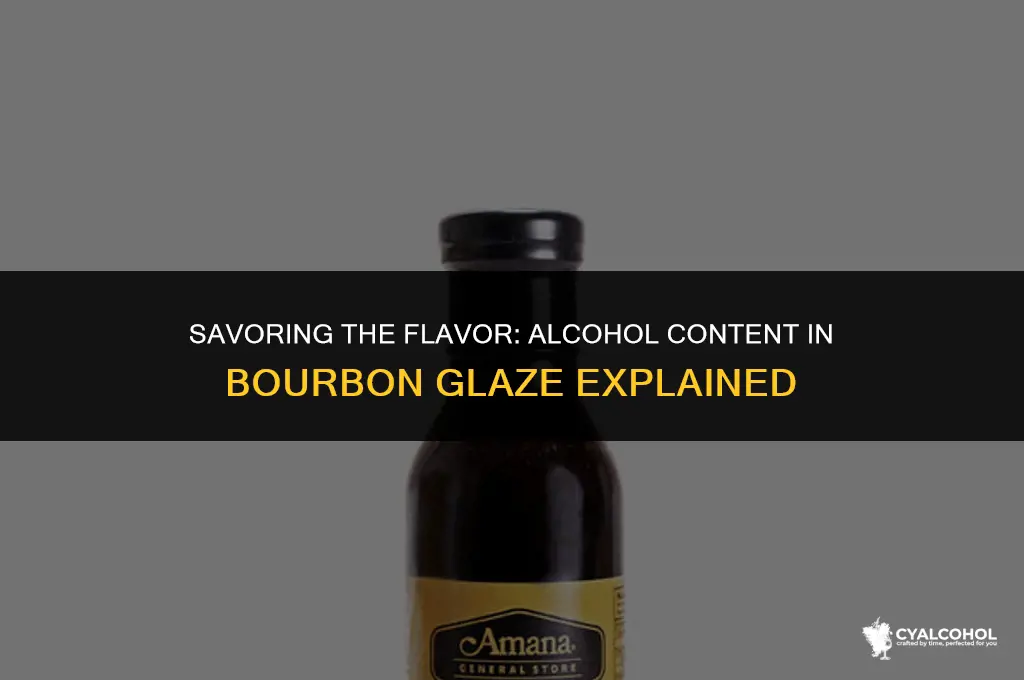 does bourbon glaze have alcohol