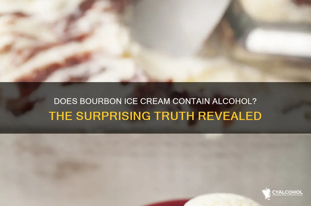 does bourbon ice cream have alcohol
