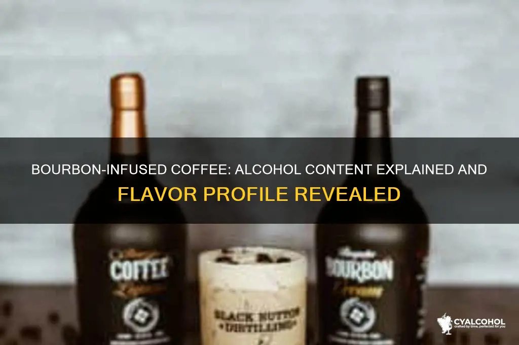 does bourbon infused coffee have alcohol