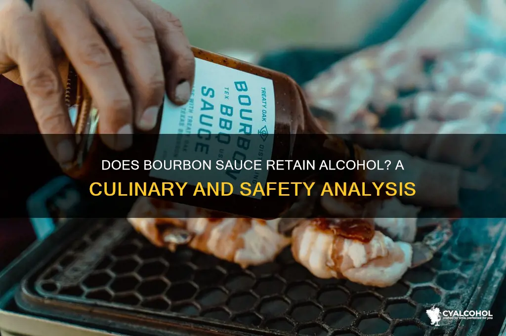 does bourbon sauce have alcohol