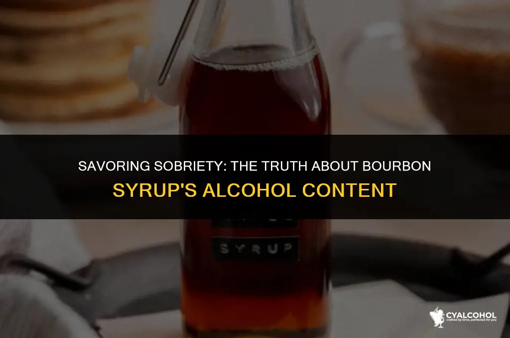 does bourbon syrup have alcohol