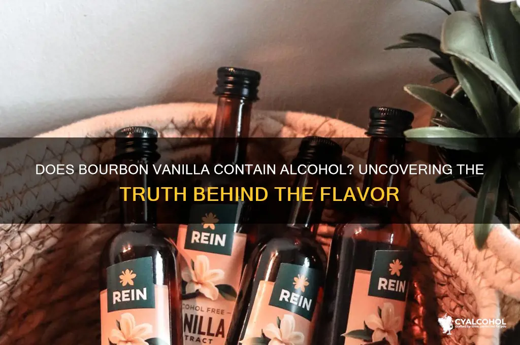 does bourbon vanilla have alcohol
