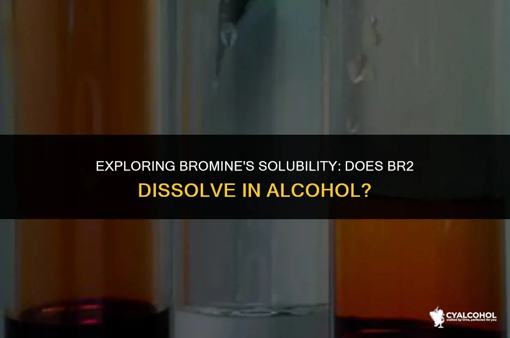 does br2 dissolve in alcohol