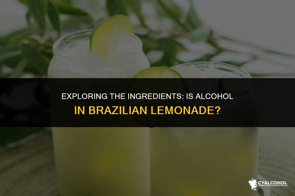 does brazilian lemonade have alcohol