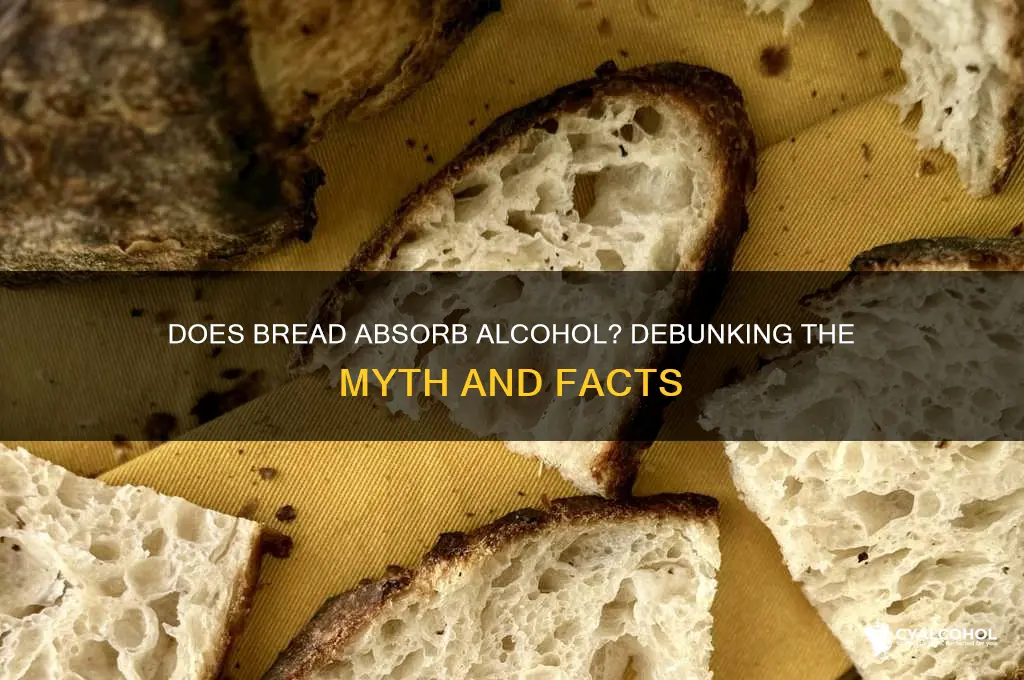 does bread actually soak up alcohol