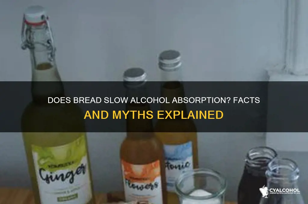 does bread delay alcohol