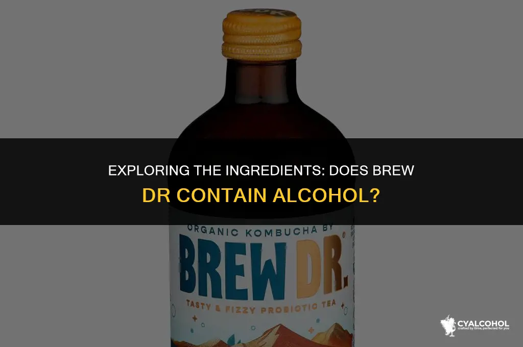 does brew dr have alcohol