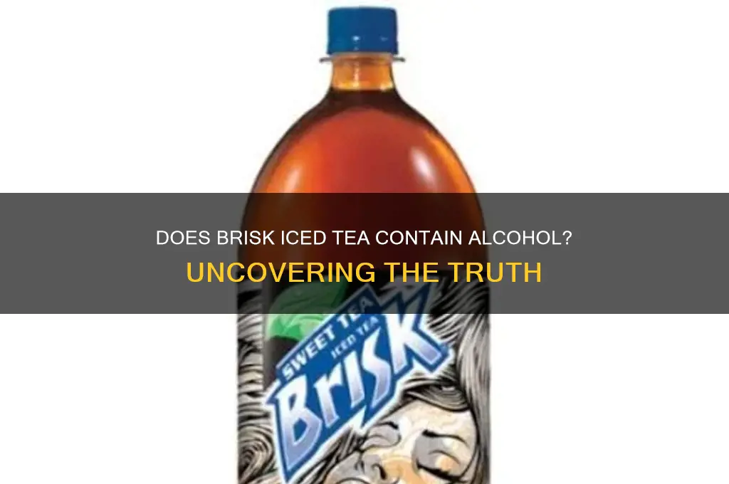 does brisk have alcohol