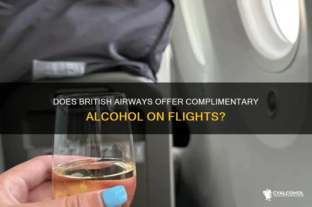 does british airways give free alcohol