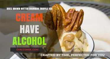Brown Butter Bourbon Truffle Ice Cream: Alcohol-Free Indulgence