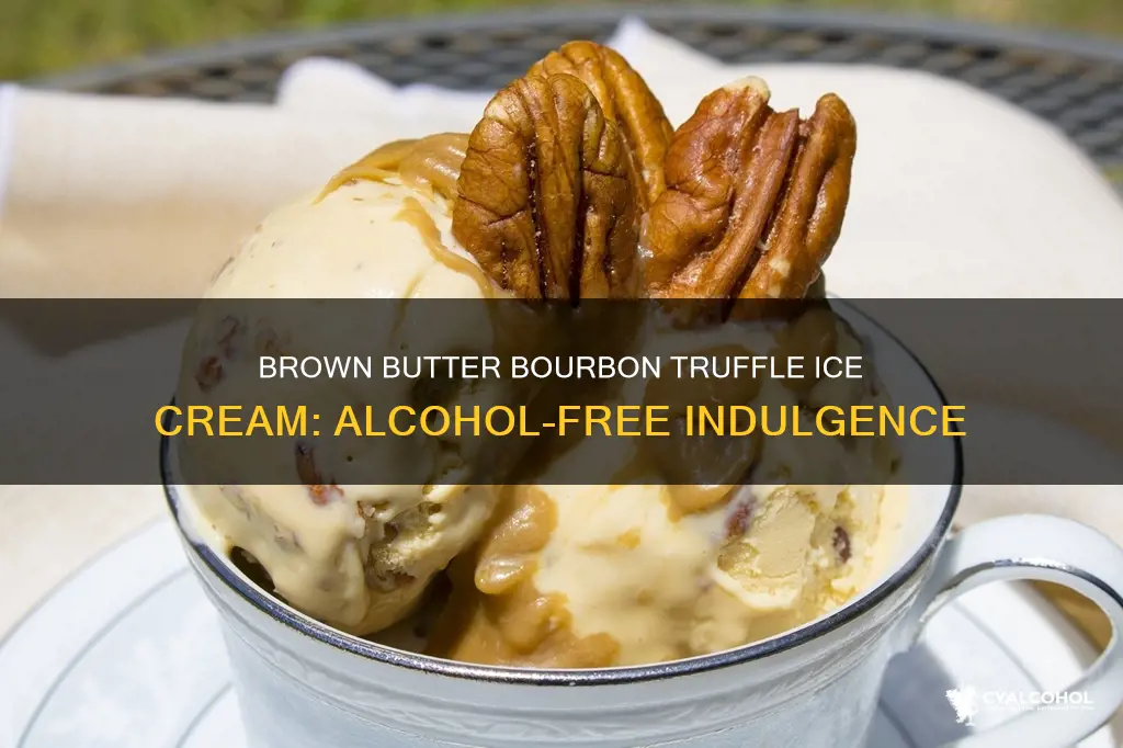 does brown butter bourbon truffle ice cream have alcohol