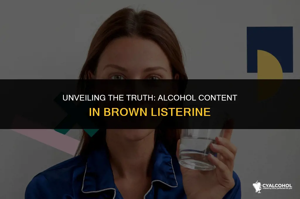 does brown listerine have alcohol