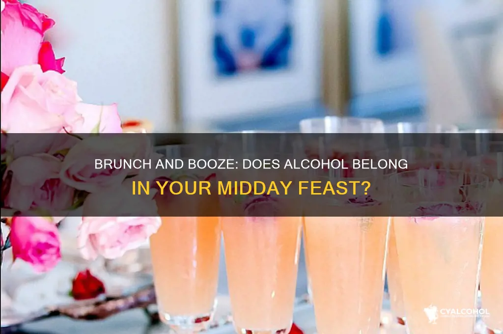 does brunch include alcohol