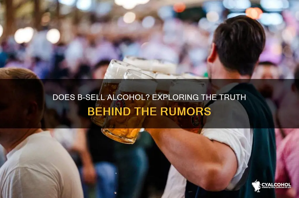 does bsell alcohol