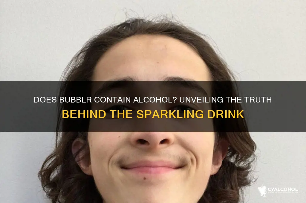 does bubblr have alcohol