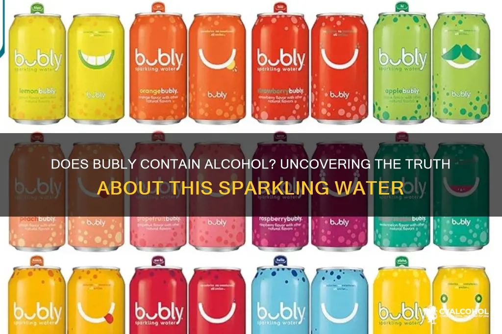 does bubly have alcohol in it