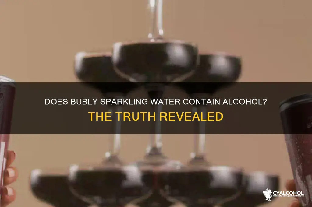 does bubly have alcohol