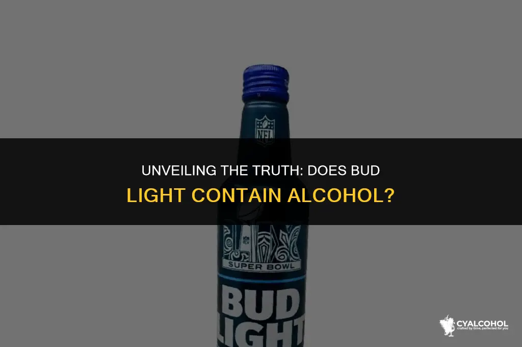 does bud light has alcohol