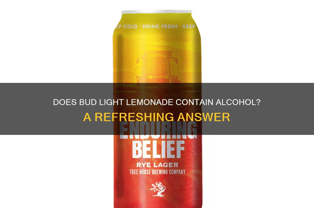 does bud light lemonade have alcohol