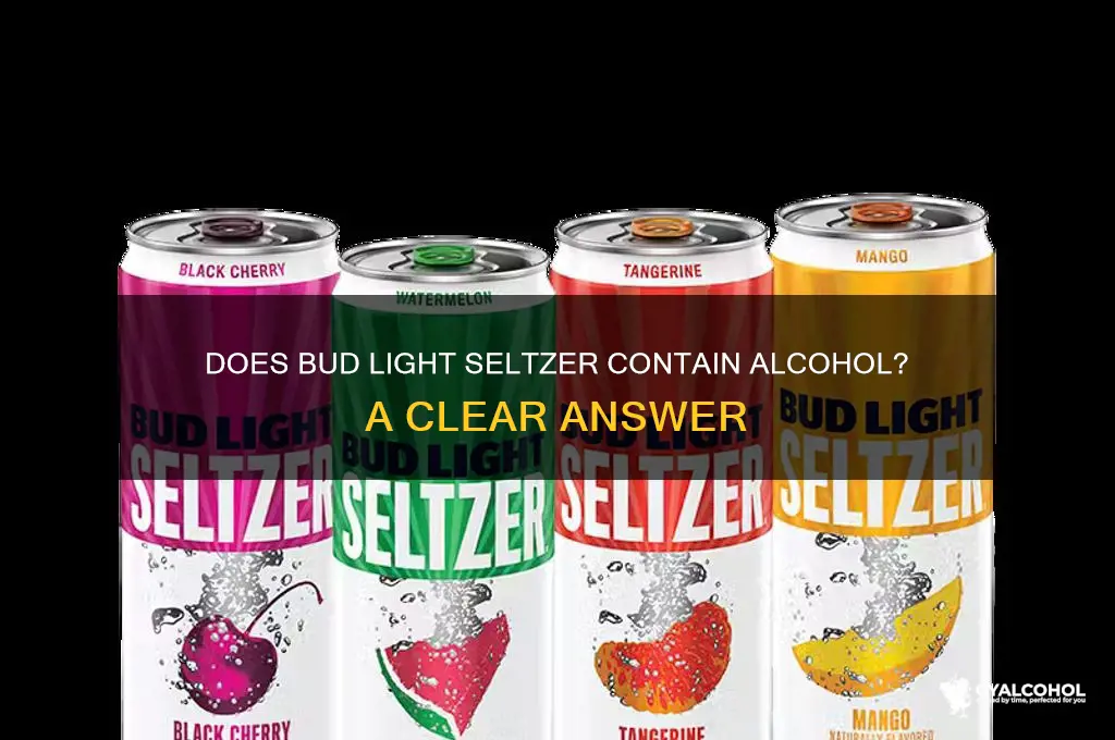 does bud light seltzer have alcohol